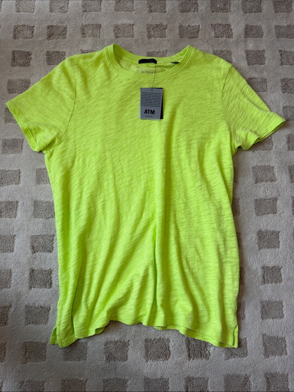 ATM Anthony Thomas Melillo Slub Jersey Schoolboy Crew Neck Tee